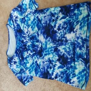 Womens blue swim cover